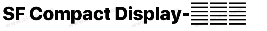 SF Compact Display字体转换
